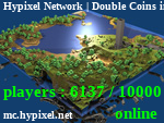 Статус Hypixel Network | Double Coins in 19:49:36✫ WARLORDS OPEN BETA RIGHT NOW!