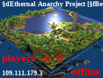 Статус Ethernal Anarchy Project [Beta]                                        Были добавлены кланы - /clan