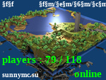 Статус             /////  Ψ SunnyWorld Ψ  /////                         [!] [!] [!] Выживание, МиниИгры, СкайБлок [!] [!] [!]