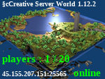 Статус Creative Server World 1.12.2
